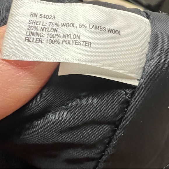 GAP Charcoal Military Field Jacket Kids Wool Blend Winter Cold Coat Size XL - Picture 5 of 5